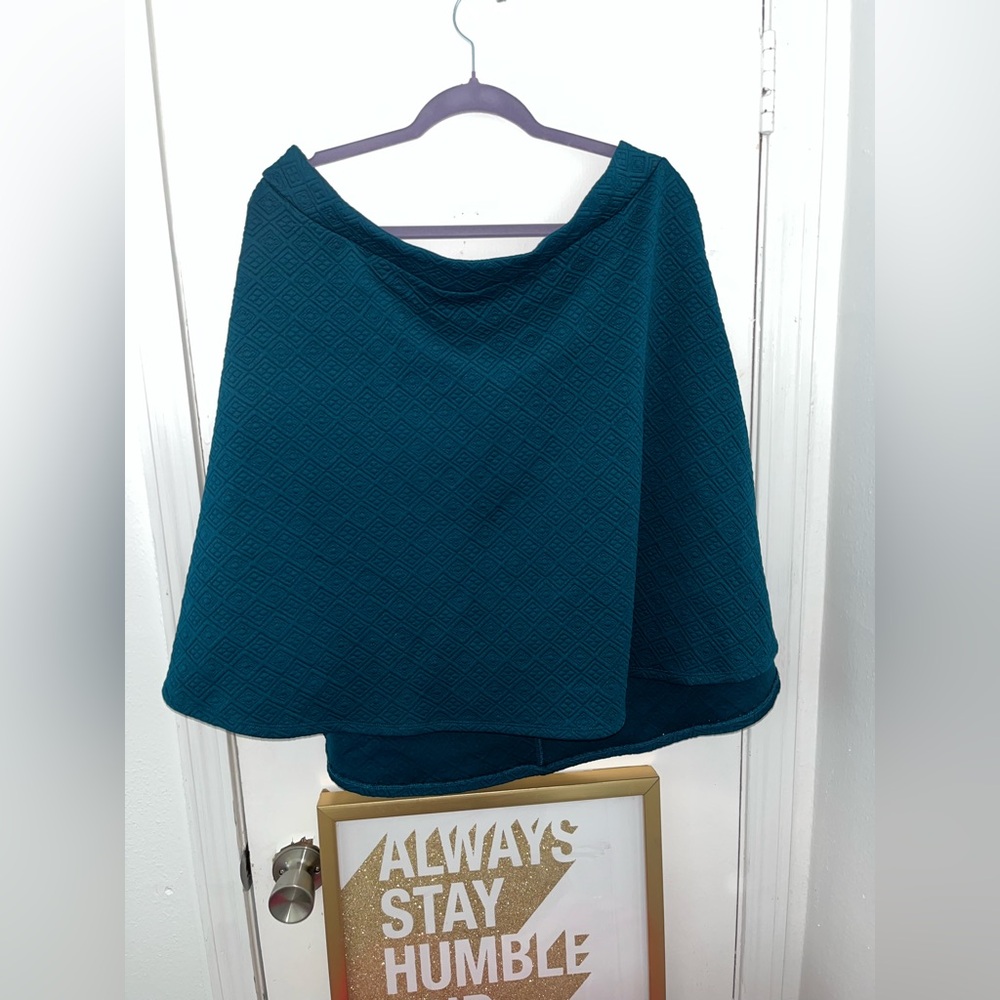 Teal Textured Skirt